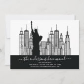 Invitation Statue de New York de l'Faire-part de la liberté (Devant)