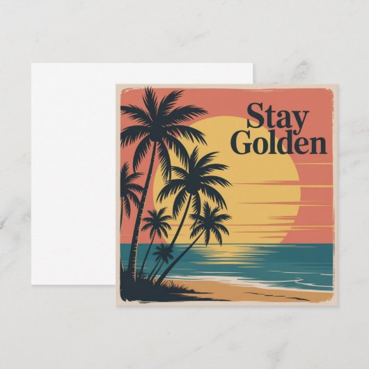 Invitation Stay Golden (Devant / Derrière)