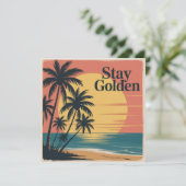 Invitation Stay Golden (Debout devant)