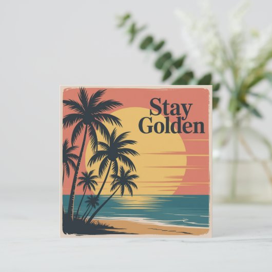 Invitation Stay Golden (Debout devant)