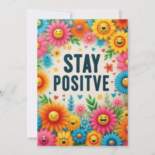 Invitation stay positive (Devant)