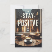 Invitation stay positive (Devant)