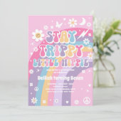 Invitation Stay Trippie Little Hippie Super Rainbow Anniversa (Debout devant)