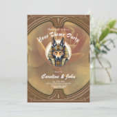Invitation Steampunk Anubis Fox Portrait (Debout devant)