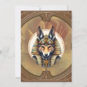 Invitation Steampunk Anubis Fox Portrait (Dos)