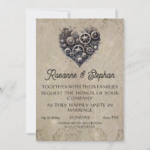 Steampunk Coeur des engrenages Mariage