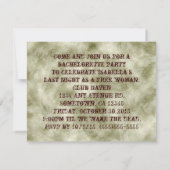 Invitation Steampunk Corset and Fan Goth Wedding (Dos)