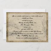 Invitation Steampunk Crâne Rose Mariage gothique (Dos)