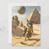 Invitation Steampunk Desert Explorer Mouse (Dos)