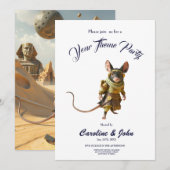 Invitation Steampunk Desert Explorer Mouse (Devant / Derrière)