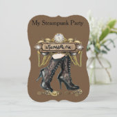 Invitation Steampunk Fashion Party (Debout devant)