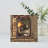 Invitation Steampunk fille bachelorte (Debout devant)