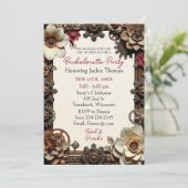 Invitation Steampunk Gothique Thème Bachelorette Party (Debout devant)