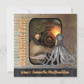 Invitation Steampunk kraken (Devant)