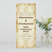 Invitation Steampunk Mariage, enregistrer l'annonce de la dat (Debout devant)