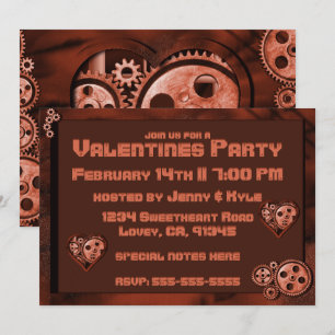 Invitation Steampunk Valentines