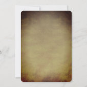 Invitation Steampunk Vintage mécanique engrenages Butterfly I (Dos)