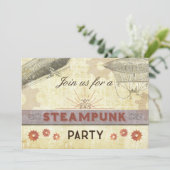 Invitation Steampunk Vintage Party, Entraînements/ (Debout devant)