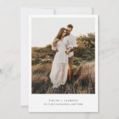 Invitation STELLA Bohemian Arch Photo Enregistrer La Date (Dos)