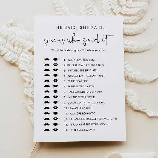 Invitation STELLA Devine Qui A Dit Qu'Il Fête des mariées Car