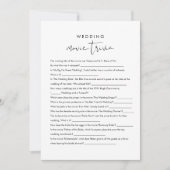 Invitation STELLA Movie Trivia Fête des mariées Jeu (Devant)