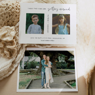 Invitation STELLA Photo Enfance Enregistrer la date Annonce