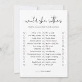 Invitation STELLA préférerait-elle Fête des mariées Game Card (Devant)