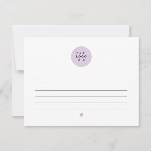 Invitation STELLA Purple Party Balloon Business Merci Inv (Dos)