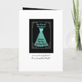Invitation STEPDAUGHAT Soyez Ma Femme D'Accueil TURQUOISE BLU (Dos)