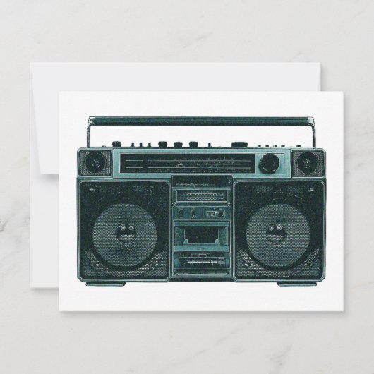 invitation stéréo rétro (Devant)