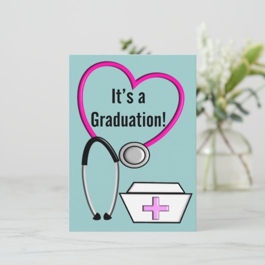 Invitation Stéthoscope 2013 d'invitations d'obtention du (Debout devant)