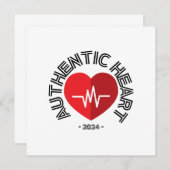 Invitation Sticker Authentic Heart 2024 (Devant / Derrière)