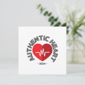 Invitation Sticker Authentic Heart 2024 (Debout devant)