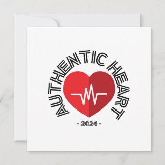 Invitation Sticker Authentic Heart 2024