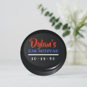 Invitation Sticker cadeau Bat mitzvah HOCKEY PUCK Bar (Debout devant)