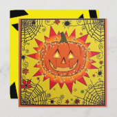 Invitation Sticker éffrayant Halloween (Devant / Derrière)