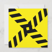 Invitation Sticker éffrayant Halloween (Dos)