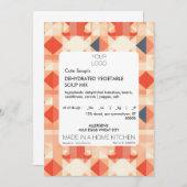 Invitation Sticker Modèle Étiquette de cuisine de chalet (Devant / Derrière)