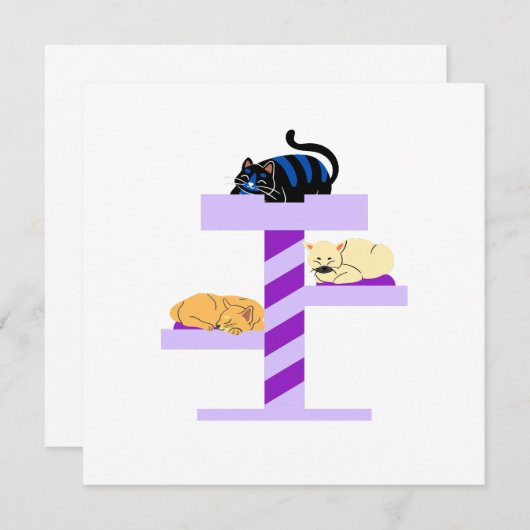 Invitation Sticker pour chat (Devant / Derrière)