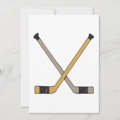 Invitation Sticks de hockey (Devant)