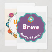 Invitation stikers geft pour mamans (Devant / Derrière)
