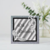 Invitation Stiletto et Streamers de la Glittery 40e anniversa (Debout devant)