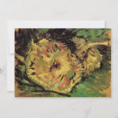 Invitation Still Life Two Cut Sunflowers par Vincent van Gogh (Devant)
