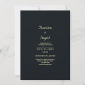 Invitation Stippled Gold Celestial Tree Midnight Halo Wedding (Dos)