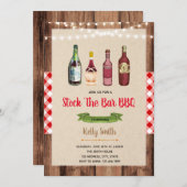 Invitation stock bar bbq (Devant / Derrière)