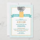 Invitation Stock branché de la cuisine nuptiale de douche Inv (Devant)