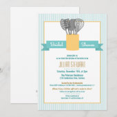 Invitation Stock branché de la cuisine nuptiale de douche Inv (Devant / Derrière)