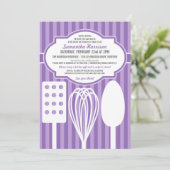 Invitation Stock branché de la cuisine nuptiale de douche Inv (Debout devant)