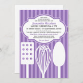 Invitation Stock branché de la cuisine nuptiale de douche Inv (Devant / Derrière)