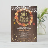 Invitation stock d'automne au bar grâce à la fête de réchauff (Debout devant)